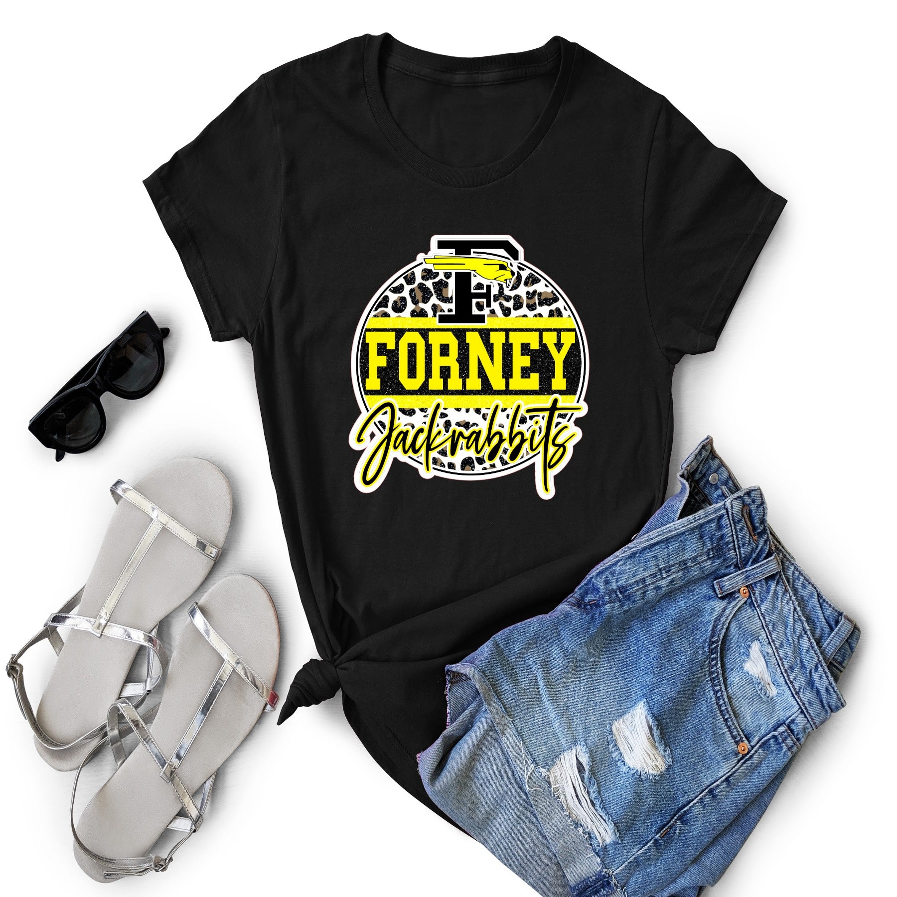 Forney Jackrabbits Spirit TShirt Dahlem Designs LLC